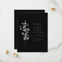 Black Lacquer Save the Date