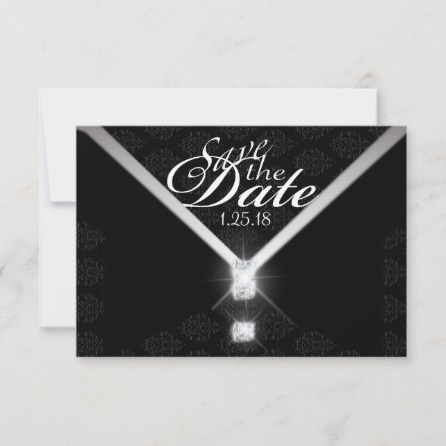 Reserva La Fecha Black Tie Save the Date (Anverso)