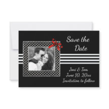 Black White Photo Save the Date