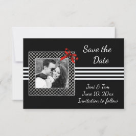 Reserva La Fecha Black White Photo Save the Date