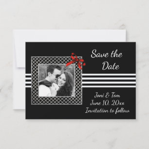 Reserva La Fecha Black White Photo Save the Date