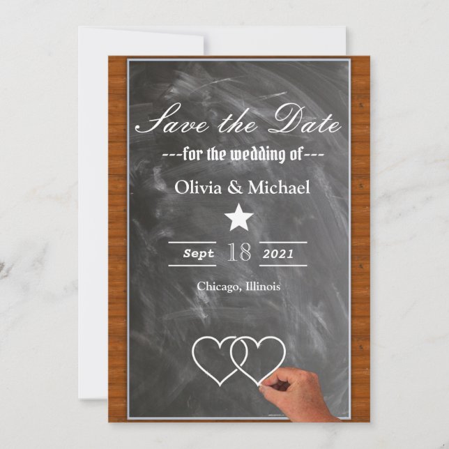 Reserva La Fecha Blackboard (Anverso)