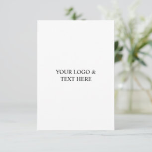 Reserva La Fecha Blanco Personalizado – Su Logo y Texto Aquí