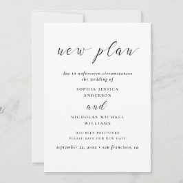 Reserva La Fecha Blanco y negro Cambiar la fecha. Nuevo plan modern