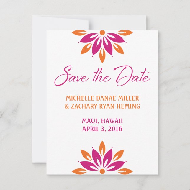 Reserva La Fecha Bloom Wedding Save the Date (Anverso)