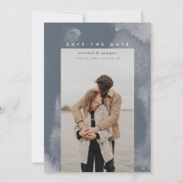 Reserva La Fecha Blue Boho Watercolor Save the Date