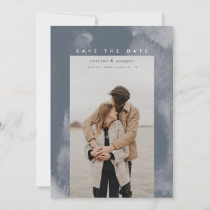 Reserva La Fecha Blue Boho Watercolor Save the Date