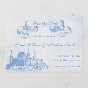 Reserva La Fecha Blue Fairytale Wedding Save the Date