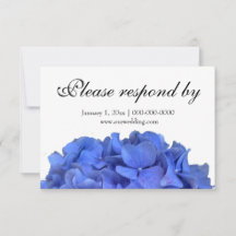 Blue periwinkle elegante hidrangeas florales RSVP
