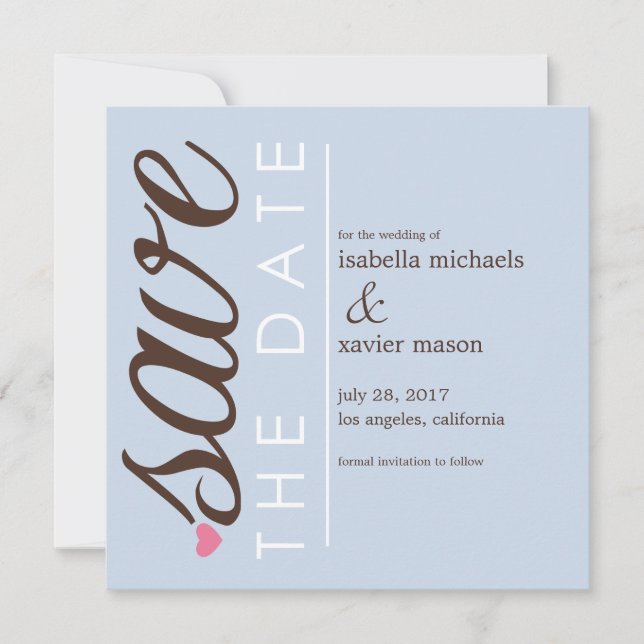 Reserva la fecha | Blue Save The Date Anunciation (Anverso)