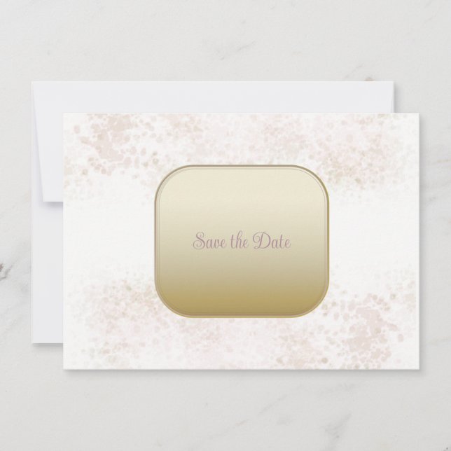 Reserva La Fecha Blush Flush  y Gold Save The Date (Anverso)