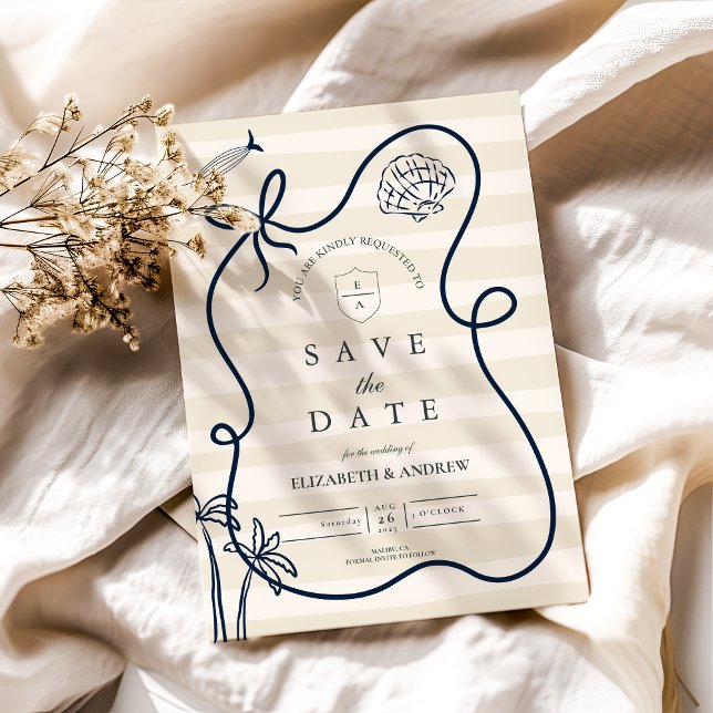 Reserva La Fecha Boceto de boda costera (Subido por el creador)