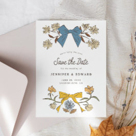 Reserva La Fecha Bocos y flores amarillo azul