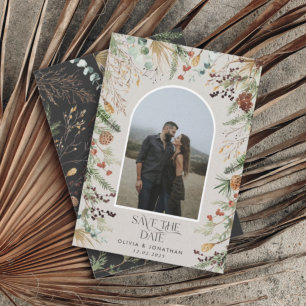 Reserva La Fecha Boda 1 arco fotográfico acuarela floral botánica s
