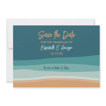 Boda abstracta de Ocean Beach