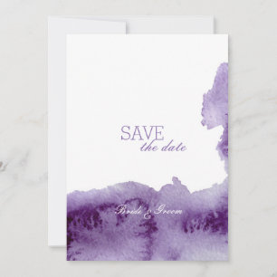 Reserva La Fecha Boda acuarela ultra violeta SAVE la fecha