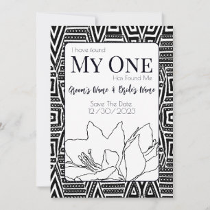 Reserva La Fecha Boda afroamericano