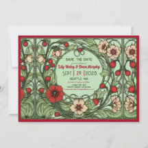 Boda Art Nouveau de Vintage Garden