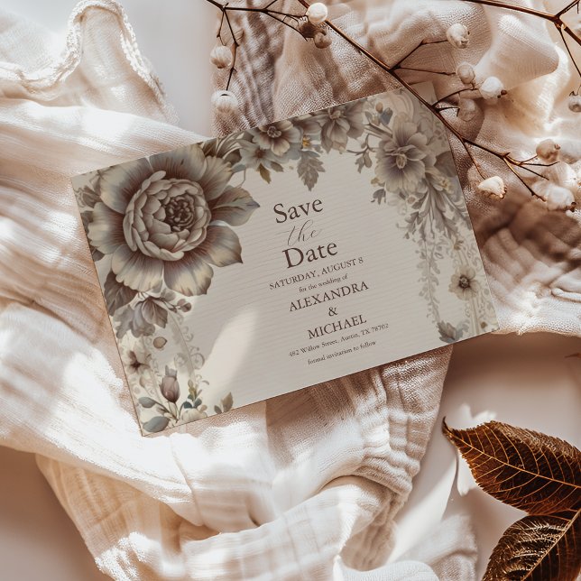 Reserva La Fecha Boda Art Nouveau vintage (Subido por el creador)