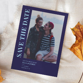 Reserva La Fecha Boda azul de la Marina de Fotos Minimalista modern