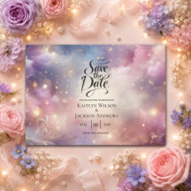 Boda bajo Cielos Celestiales Brillantes de Polvo d