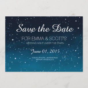 Reserva La Fecha Boda bajo las estrellas Guardar la fecha