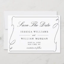 Boda Blanco Y Negro Sencillo Elegante