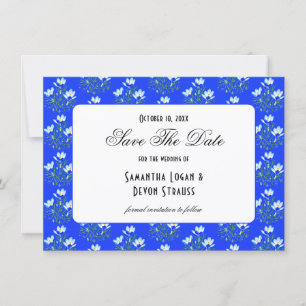 Reserva La Fecha Boda Blue Crocus