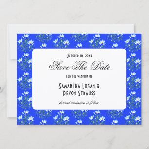 Reserva La Fecha Boda Blue Crocus