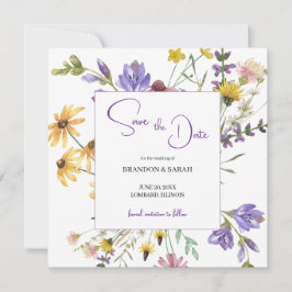 Reserva La Fecha Boda Bohemia de Flores Silvestres