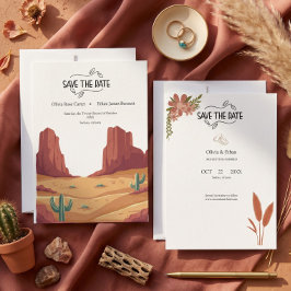 RESERVA LA FECHA BODA BOHO DESIERTO DE TERRACOTA
