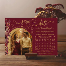 Boda Boho Flores Silvestres Foto & Calendario Burg