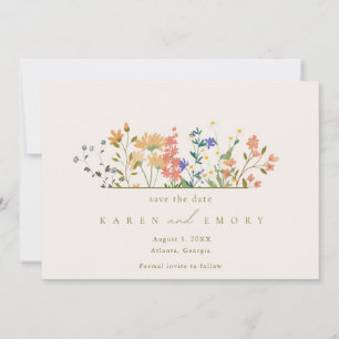 Reserva La Fecha Boda Boho Summer Wildflower