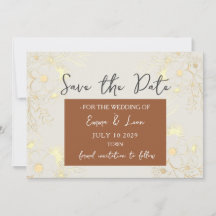 Boda Boho Terracota Save The Date