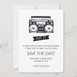 Reserva La Fecha Boda Boom Box - Salvar la Fecha