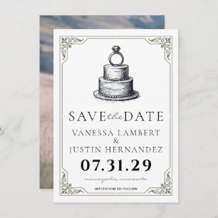 Reserva La Fecha Boda Cake Save The Date