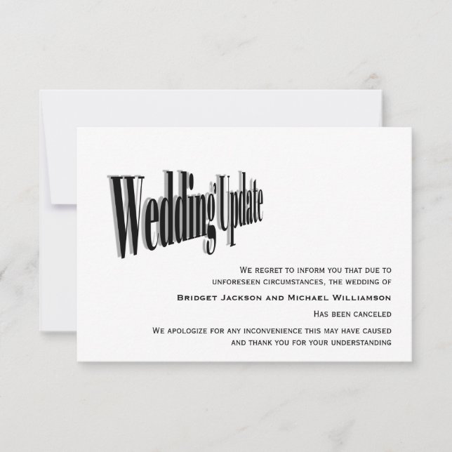 Reserva La Fecha Boda cancelado (Anverso)