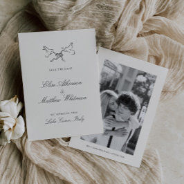 Reserva La Fecha Boda caprichoso ilustrado