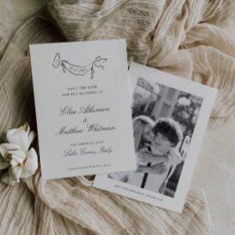 Reserva La Fecha Boda caprichoso ilustrado