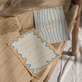 Reserva La Fecha Boda caprichoso retro caprichoso con mano escrita