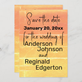 Reserva La Fecha Boda casual rústica de verano salva la fecha