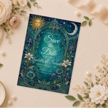 Boda Celestial Art Nouveau