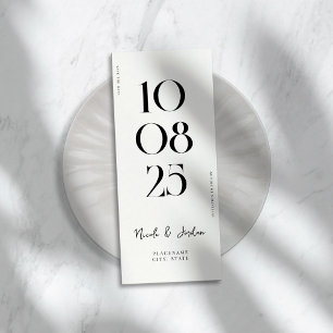 Reserva La Fecha Boda Chic Moderna Simple