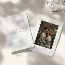 Boda clásica elegante minimalista DIY