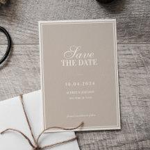 Boda Clásica Vintage de Lujo en Marfil con Borde