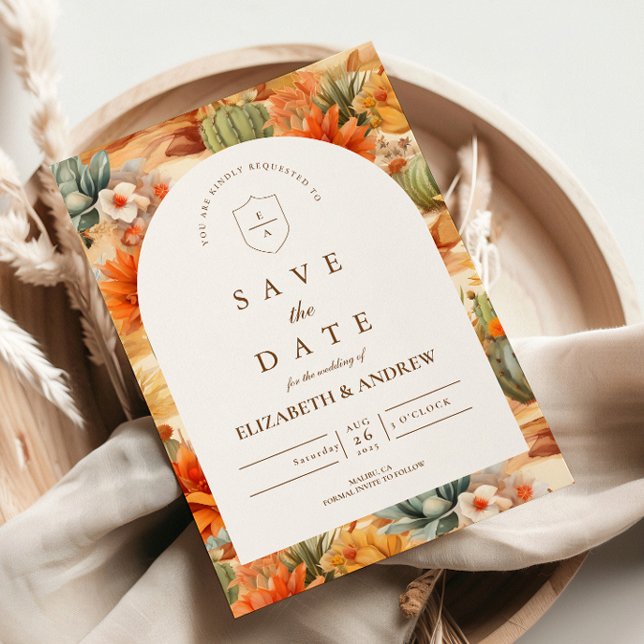 Reserva La Fecha Boda con Arco Floral del Desierto (Subido por el creador)