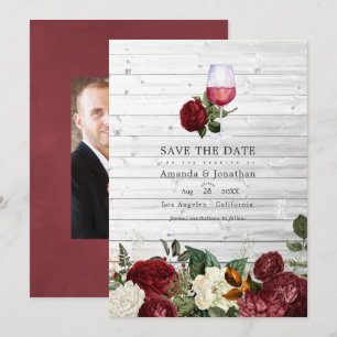 Reserva La Fecha Boda con degustación de vino tinto floral de Borgo