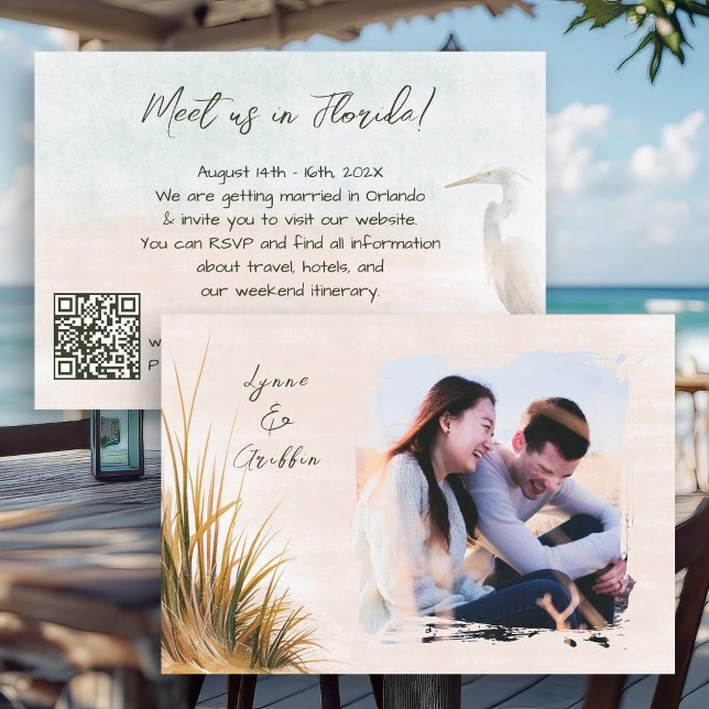 Reserva La Fecha Boda Costera Boho Todo en Uno (Subido por el creador)