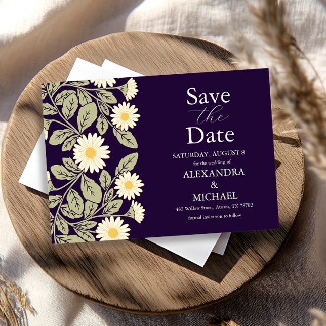 Reserva La Fecha Boda Daisy Art Nouveau (Subido por el creador)