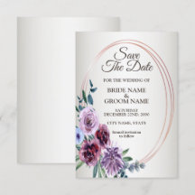 Boda de acuarela geométrica floral rosa roja